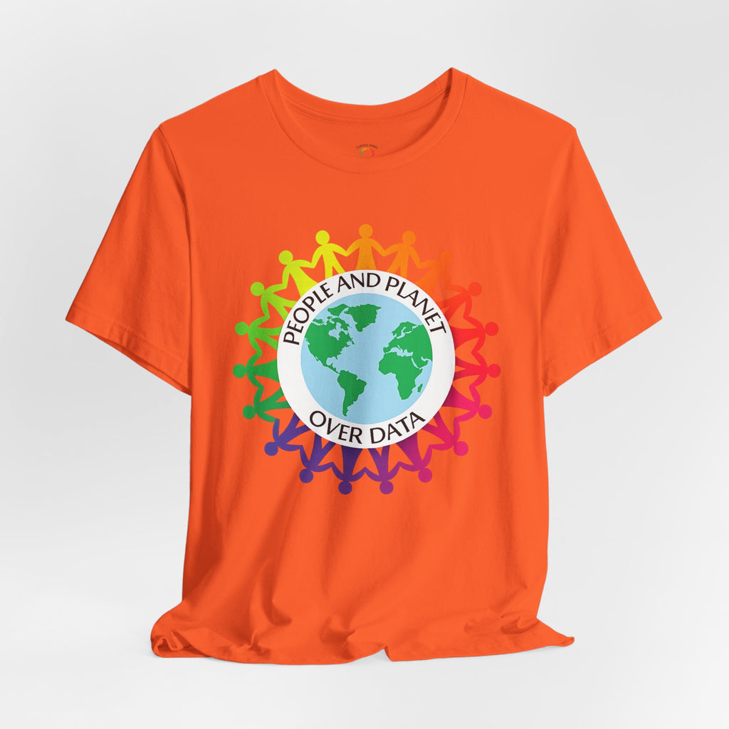 People & Places Over Data Graphic Tee