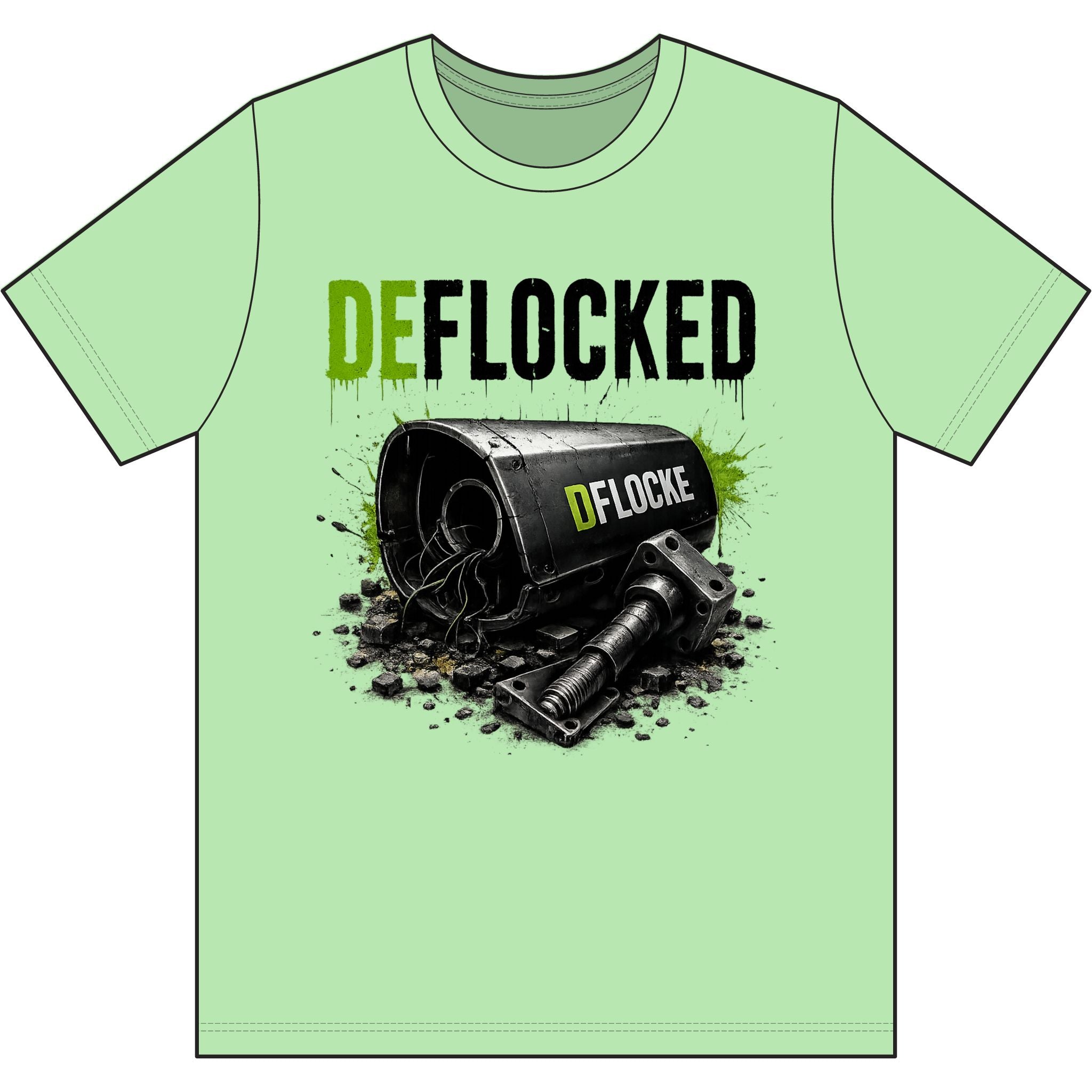 Deflocked Graphic Tee