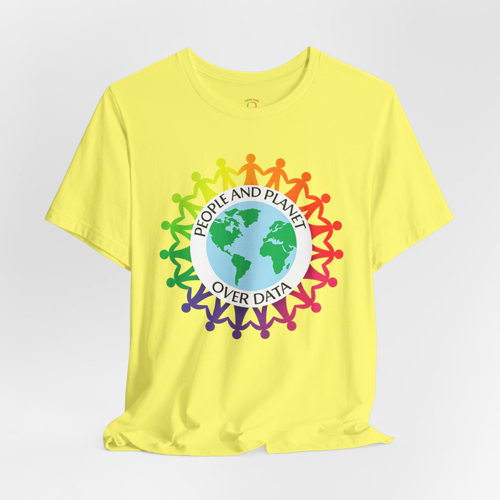 People & Places Over Data Graphic Tee