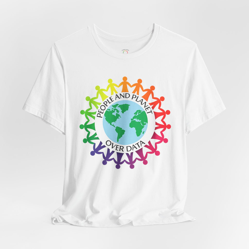 People & Places Over Data Graphic Tee