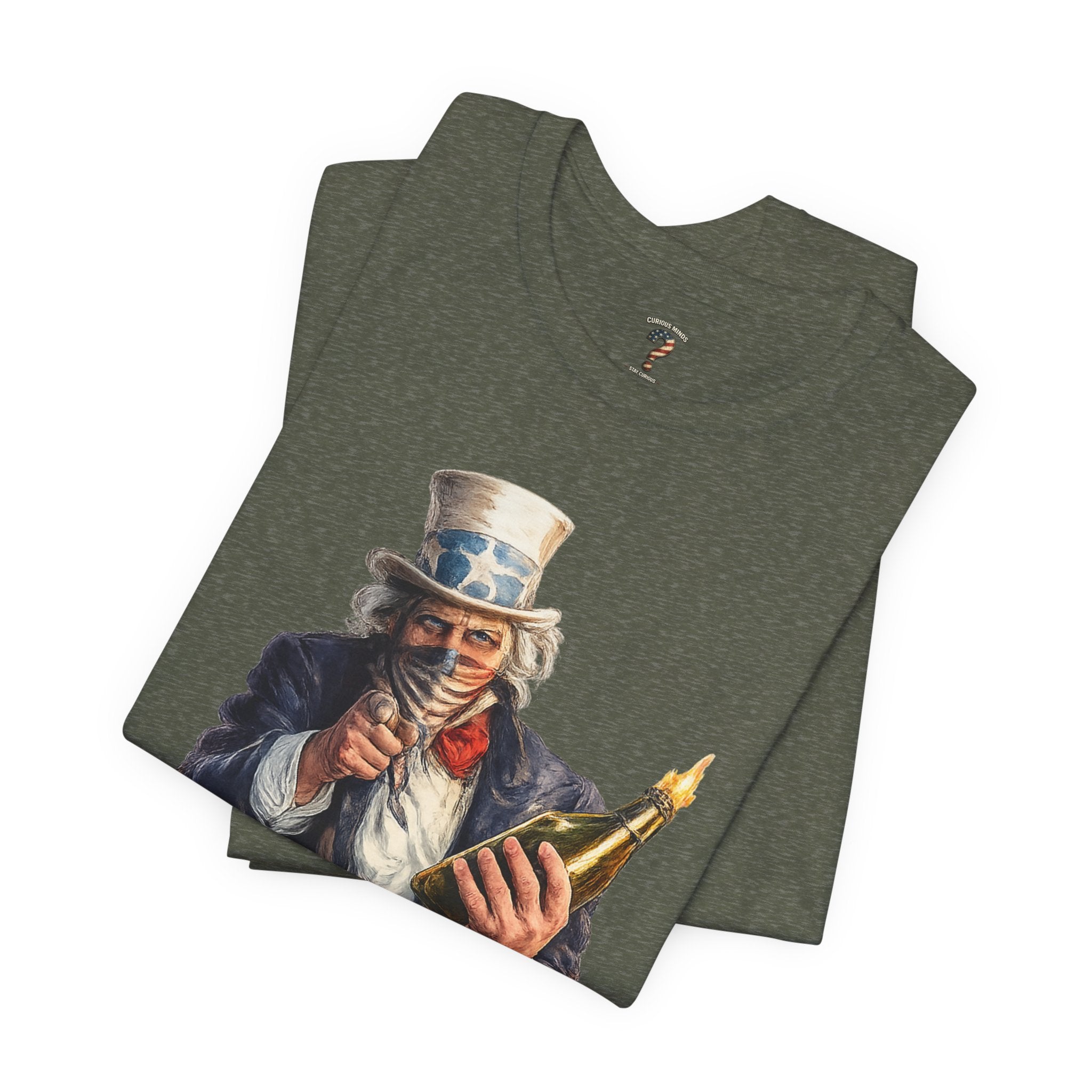 Uncle Sam Wants You To Burn Down Data Centers Graphic Tee